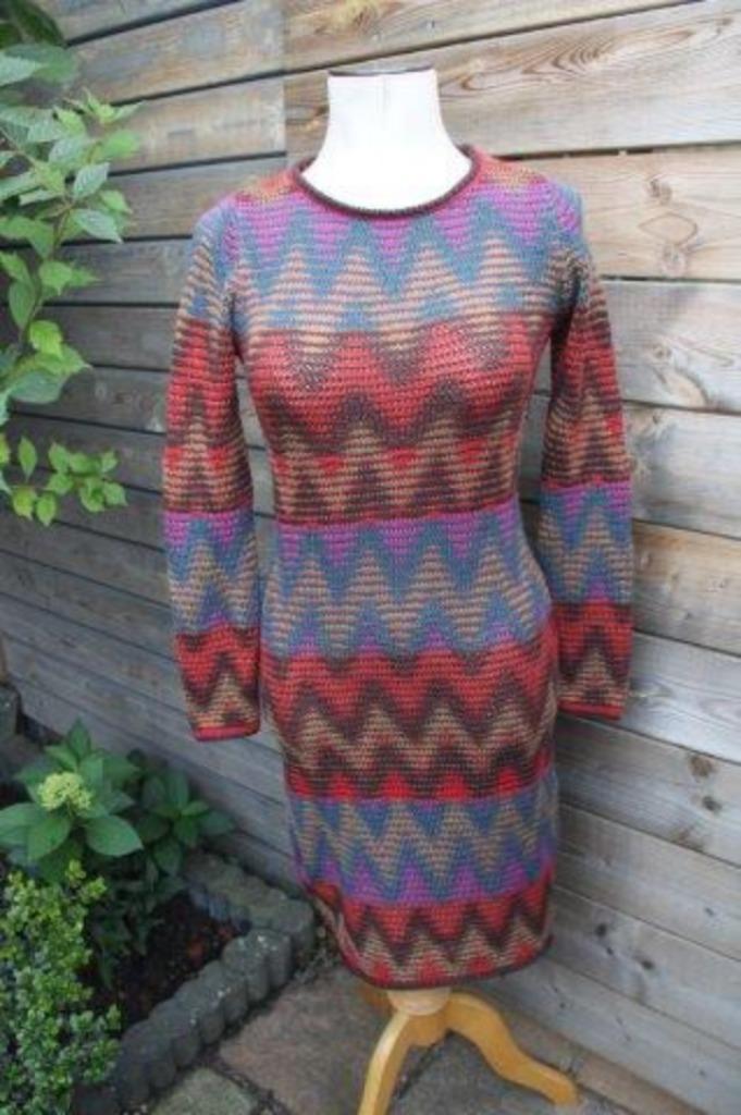 Jurk gekleurd Caroline Biss mt 36 Winter Vaste prijs AANBIED, Kleding | Dames, Jurken, Zo goed als nieuw, Maat 36 (S), Overige kleuren