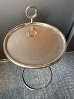 Riviera maison bijzettafel zilver, Minder dan 55 cm, Gebruikt, Metaal of Aluminium, Rond