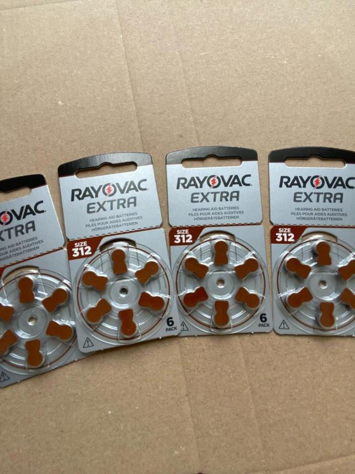 Hoorbatterijen | Rayovac 312 Bruin | Nieuw, Audio, Tv en Foto, Accu's en Batterijen, Nieuw, Ophalen of Verzenden