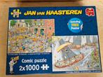 2 mooie puzzels Jan van Haasteren, Ophalen of Verzenden, 500 t/m 1500 stukjes, Zo goed als nieuw, Legpuzzel