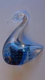 Design glas kristal PFEIFFER Holland SPIJKERGLAS Zwaan vogel, Antiek en Kunst, Handwerk Design Glas Kristal sculptuur beeldje trf Royal Leerdam