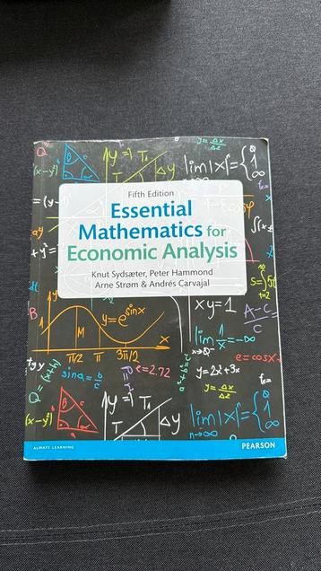 Essential Mathematics for Economic Analysis beschikbaar voor biedingen
