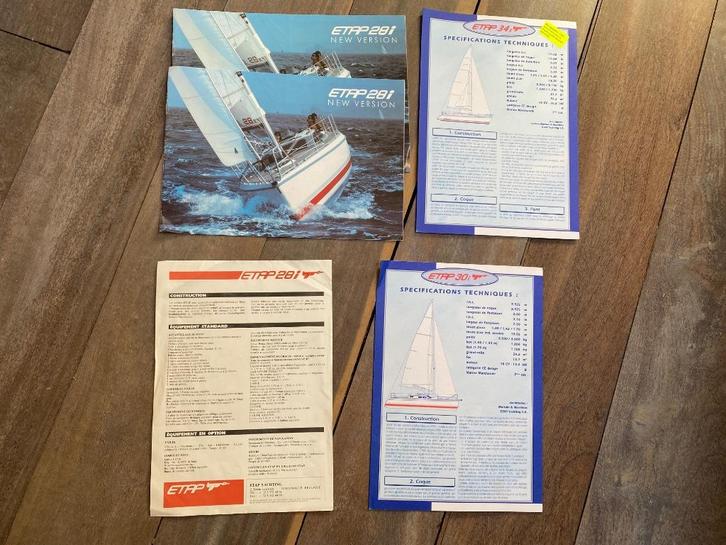 Etap 28i Nieuwe versie, catalogi en technische specificaties, Verzamelen, Scheepvaart, Nieuw, Overige typen, Zeilboot, Verzenden