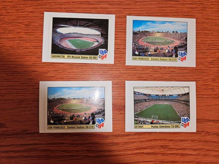 Recups Panini wk USA 94 Stadions, Verzamelen, Sportartikelen en Voetbal, Zo goed als nieuw, Poster, Plaatje of Sticker, Buitenlandse clubs