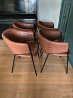 Eetkamerstoelen, Huis en Inrichting, Ophalen, Gebruikt, Bruin, Vier