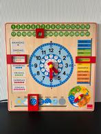 Goula houten klok kalender, Ophalen of Verzenden, Zo goed als nieuw, Overige typen