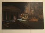 Groot canvas doek   Piazzo della Rotonda, Huis en Inrichting, Ophalen, Schilderij, 75 cm of meer