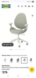 IKEA HATTEFJÄLL bureaustoel met armleuningen, Huis en Inrichting, Bureaustoelen, Ophalen, Zo goed als nieuw, Bureaustoel, Groen