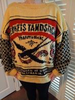 Unieke handgebreide "Zwaluw lucifer" trui, Ophalen of Verzenden, Maat 56/58 (XL)