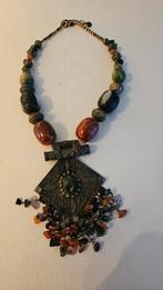 Halsketting / oosterse sieraden, Ophalen of Verzenden, Zo goed als nieuw, Steen of Mineraal