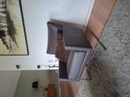 2x Montis Impala stoelen taupe leer, Ophalen, Zo goed als nieuw, Modern, 50 tot 75 cm