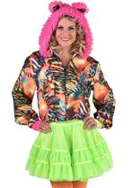 Tijger Jasje Dames met Capuchon - Kleurrijk, Carnaval, Maat 42/44 (L), Ophalen of Verzenden, Zo goed als nieuw