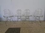 4 eames wire chairs, Huis en Inrichting, Vier, Gebruikt, Ophalen of Verzenden, Metaal