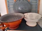 Brocante emaille keukenspullen, Ophalen of Verzenden