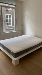 Japans design futon tweepersoonsbed, Huis en Inrichting, Ophalen, Wit, 140 cm, Zo goed als nieuw
