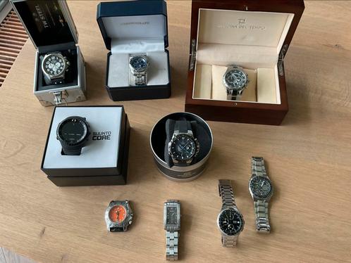 Colletie heren horloges 9x Officina, Seiko, Festina, Suunto, Sieraden, Tassen en Uiterlijk, Horloges | Heren, Gebruikt, Polshorloge