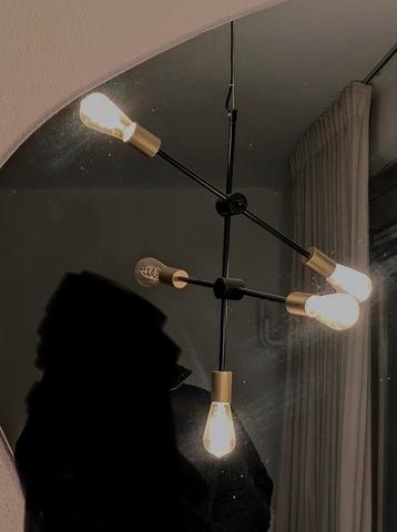 Moderne Hanglamp zwart met goud beschikbaar voor biedingen