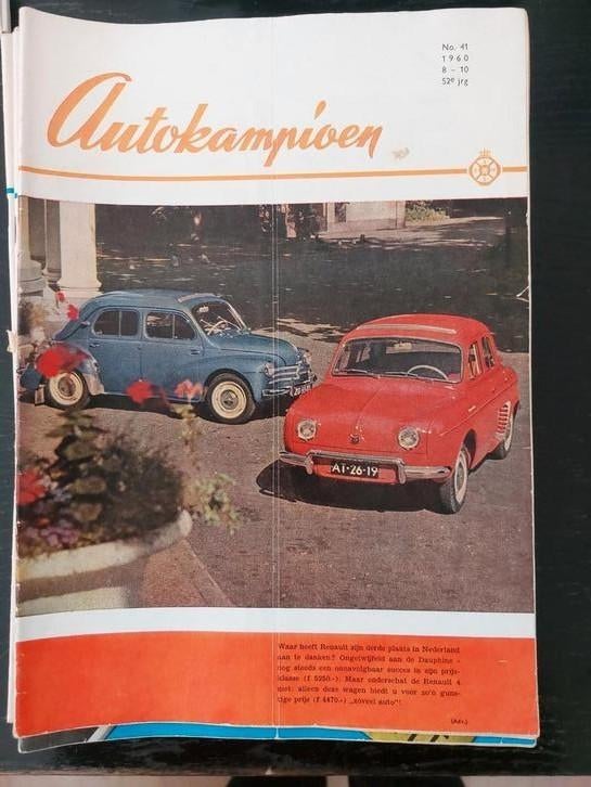 Autokampioen jaargang 1960 - Auto Magazine-10 stuks, Ophalen, Gelezen, Algemeen, Diverse auteurs