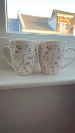 Mokken met doorgetekende gezichten, Ophalen, Zo goed als nieuw, Overige stijlen, Kop(pen) en/of Schotel(s)