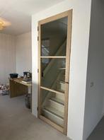 Eiken binnendeur met glas stomp | schuifdeur | loftdeur