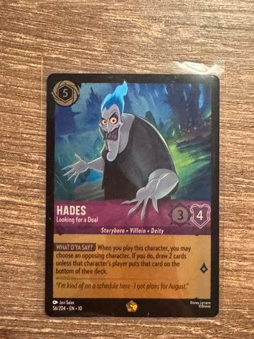 Lorcana Foil Legendary Hades “Looking for a Deal” 56/204 beschikbaar voor biedingen