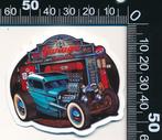 Sticker: Hot Rod - Garage Route 66, Auto of Motor, Ophalen of Verzenden