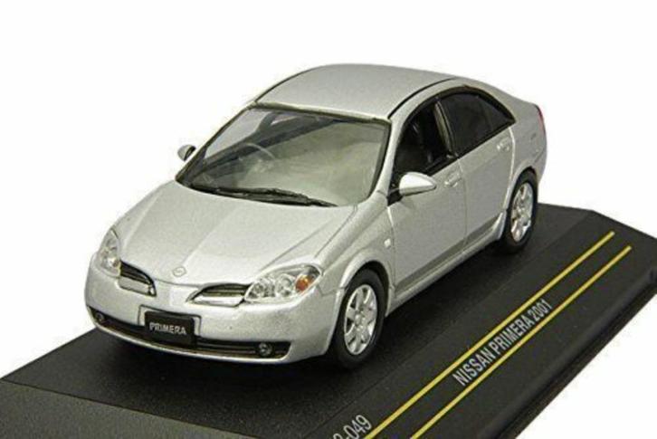 Nissan Primera 2001 Grijs Schaal 1/43 First:43 F43-049, Hobby en Vrije tijd, Modelauto's | 1:43, Nieuw, Auto, Overige merken, Ophalen of Verzenden