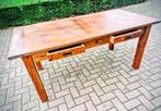 Franse boerentafel, Huis en Inrichting, Tafels | Eettafels, Ophalen, Gebruikt, Eikenhout, 50 tot 100 cm