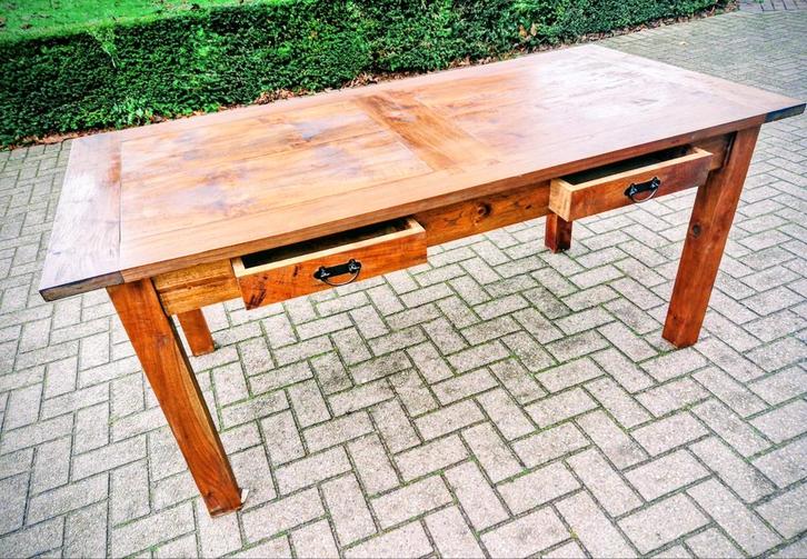 Franse boerentafel, Huis en Inrichting, Tafels | Eettafels, Gebruikt, 50 tot 100 cm, 150 tot 200 cm, Vijf personen of meer, Rechthoekig