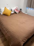 H&M King Size 100% Linen Duvet Cover, Huis en Inrichting, Ophalen of Verzenden, Gebruikt, Bruin, Dekbedovertrek