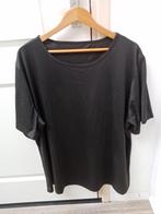 zwart t shirt 4xl mooie achterkant glans stof, Curve, Shirt of Top, Ophalen of Verzenden, Zo goed als nieuw