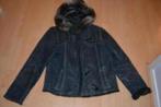 WinterJas 42 / 44 bruin blauw nette staat, Kleding | Dames, Jassen | Winter, Verzenden, Zo goed als nieuw, Maat 42/44 (L), Blauw