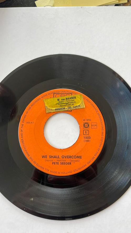 GOSPEL: PETESEEGER: “WeShallOvercome”&MichaeRowTheBoatAshore, Cd's en Dvd's, Vinyl Singles, Gebruikt, Religie en Gospel, Ophalen of Verzenden