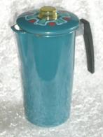 Emaille Petrol Koffiepot Gedecoreerd, Ophalen