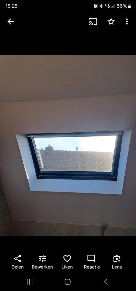 2 maal velux kantelraam inclusief glas en binnen rolgordijn, Doe-het-zelf en Verbouw, Kozijnen en Schuifpuien, Gebruikt, Raamkozijn