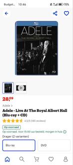 Adele - Live at Royal Albert Hall (Blu-ray + CD), Cd's en Dvd's, Ophalen of Verzenden, Zo goed als nieuw, Muziek en Concerten