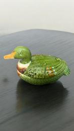 Faience pate eend van michel Caugant gave staat, Antiek en Kunst, Curiosa en Brocante, Verzenden
