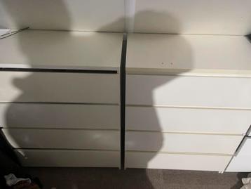 Ikea malm ladeskasten 4 lades   2 stuks - afbeelding 1