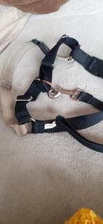 Hondentuig met riem. Maat L. Anti trek.kleur zwart/beige, Dieren en Toebehoren, Ophalen of Verzenden, Gebruikt