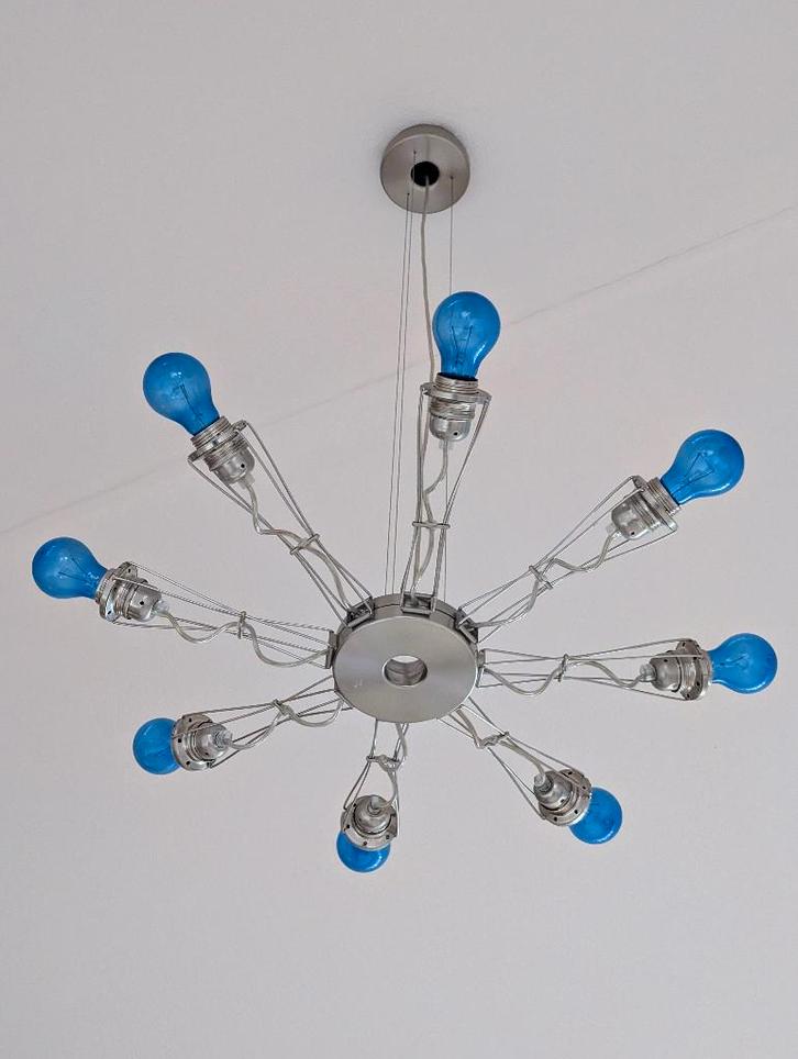 8 - LAMPS DESIGN DAGLICHTLAMP, Huis en Inrichting, Lampen | Kroonluchters, Zo goed als nieuw, Metaal, Ophalen