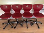 Stoelen Verner Panton vintage, Huis en Inrichting, Ophalen, Vier, Metaal, Rood