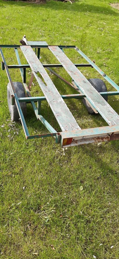 Aanhanger, plattewagen, onderstel, Auto diversen, Aanhangwagen-onderdelen, Gebruikt, Ophalen