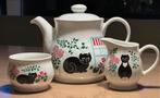 Vintage Sadler Theepot, suikerpot en melkkan katten Decor, Antiek en Kunst, Antiek | Keramiek en Aardewerk, Ophalen of Verzenden