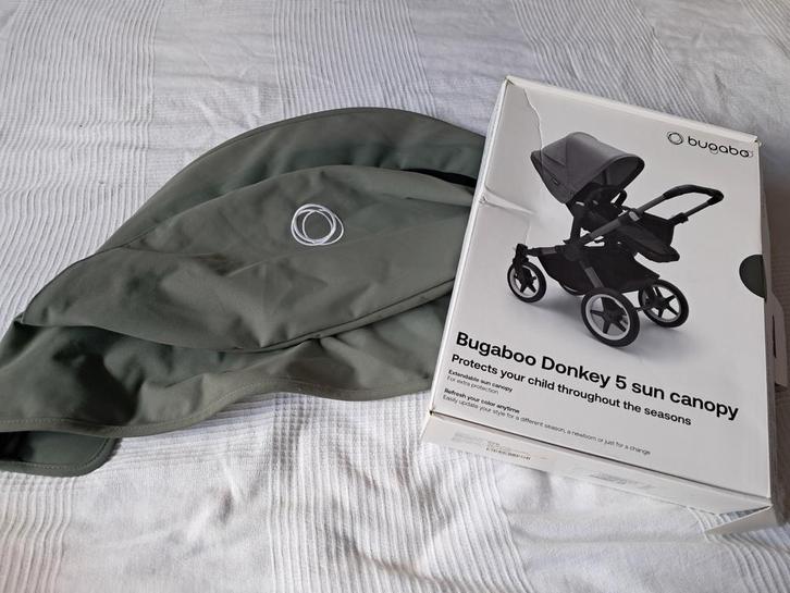 Bugaboo Donkey 5 Zonnekap - forest Green, Kinderen en Baby's, Kinderwagens en Combinaties, Zo goed als nieuw, Kinderwagen, Bugaboo