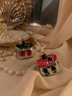 Antieke kerstballen / kerst ornament huisjes, Ophalen of Verzenden, Zo goed als nieuw
