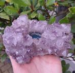 Amethist Waxinehouder edelsteen cluster edelstenen, Ophalen of Verzenden