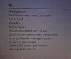 Massage gun, Ophalen, Zo goed als nieuw