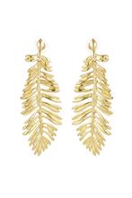 Oorbellen veer - Goud, Sieraden, Tassen en Uiterlijk, Overige materialen, Hangers, Nieuw, Ophalen of Verzenden