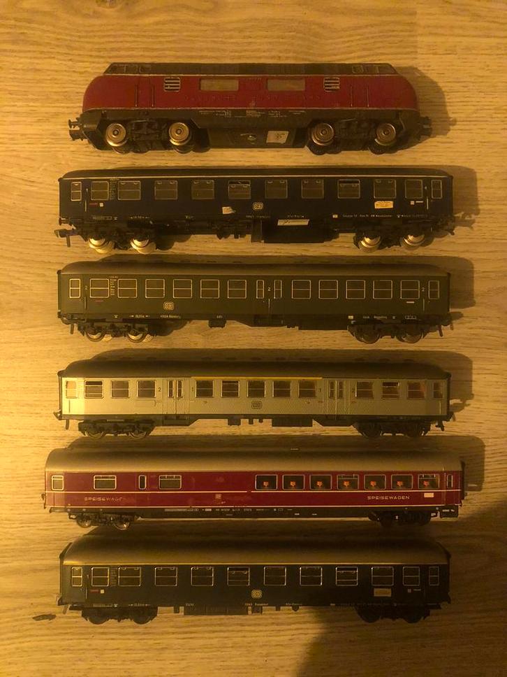 Fleischmann V200 set, Hobby en Vrije tijd, Modeltreinen | H0, Zo goed als nieuw, Rails, Gelijkstroom, Fleischmann, Ophalen of Verzenden