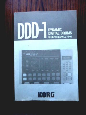 KORG DDD-1 drumcomputer - duitstalige handleiding - IZGS beschikbaar voor biedingen